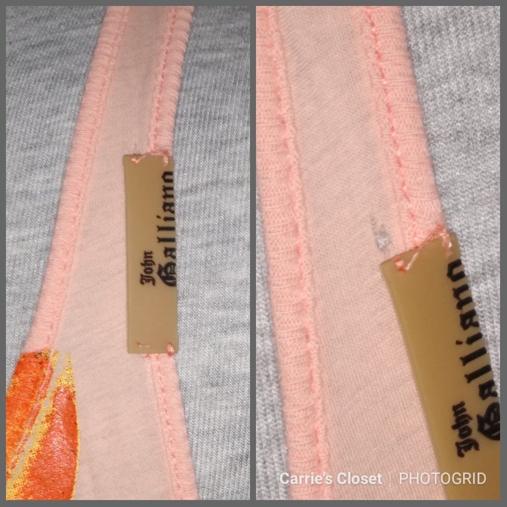 John Galliano Shirt Tank Top Shirt Vest Made in IT - Picture 4 of 5